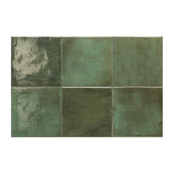 Πλακάκι πισίνας Moss Green 15x15 cm Equipe